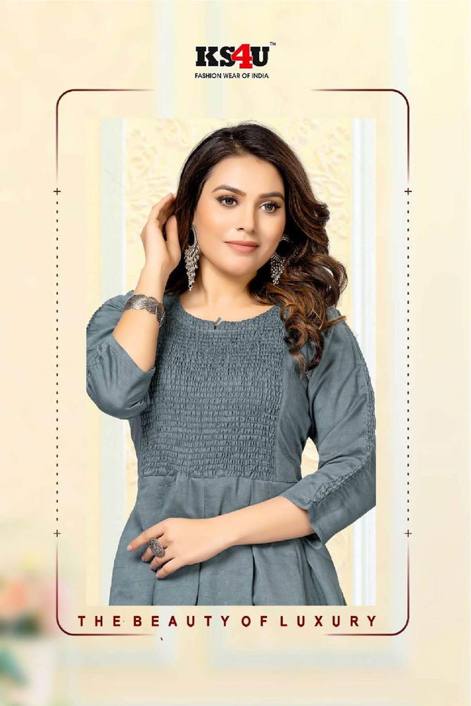 Ks4u Moksha V 1 Fancy Party Wear Wholesale Designer Kurtis
